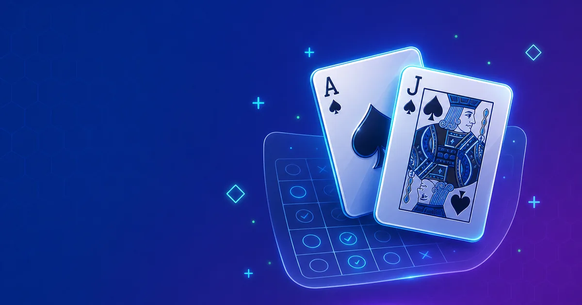 Blackjack Basic Strategy 2026 – Hard, Soft and Pair Charts, Rule Effects and the EV Behind Every Decision